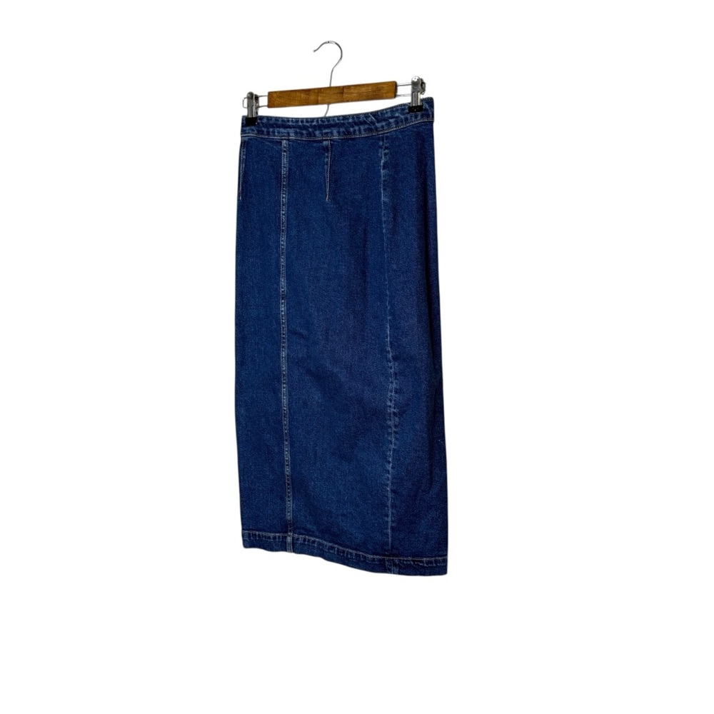 Free People Jasmine Buttoned Denim Midi Skirt - Picture 7 of 10